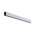 Paulmann 78904 Profil Square mit weißem Diffusor 1m LED-Kanäle Schwarz Leisten Aluminium, Kunststoff Stripe