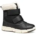 Geox J FLEXYPER GIRL B AB Winterboots Snowboots, Klettstiefel mit Warmfutter, Größenschablone zum Download schwarz 28 EU