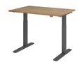 HAMMERBACHER Schreibtisch Upper Desk, elektrisch höhenverstellbar bis 120 cm, Gestell grahitfarben