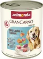animonda Hunde Nassfutter mit Lachs + Spinat 6 x 800 g, getreidefreies Hunden...