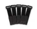 ChiliTec Klettband Klettband mit Öse, 5er Pack 15x2cm, schwarz