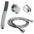 DALOUAL Handbrause Brause-Set Wandanschluss Brausehalter Brauseschlauch 150 cm