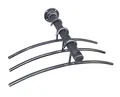 Häusler Onlinehandel GmbH Garderobenhaken Wandgarderobe WG 13171 Antik Grau mit 3 Kleiderbügel Hantuchhalter, 3 Kleiderbügel