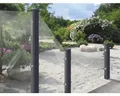 Zaun Abschlusselement GroJa Belfort ohne Pfosten 90 x 180/90 cm klar