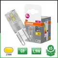 OSRAM 5x LED Leuchtmittel G9 1,9W = 20W 200lm 2700K Warmweiß 300° 5 Stück