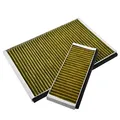 AllSpares CleanAir Plus Aktivkohlefilter (2 St.) für Dunstabzugshauben geeignet für Bosch 11041790 DWZ0AK0A0, Siemens LZ10AKA00 11018700, Neff Z51AIA0X0 | 361x264x22mm & 244x99x19mm