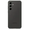 Original Silikon Cover Samsung Galaxy S24 FE - Schwarz