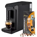 Tchibo Kaffeevollautomat Esperto mini, Schwarz – Kaffeeprobierset GRATIS