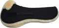 Engel Reitsport Lammfell Sattelkissen (Sakis1) Schwarz Med./Natur S (14 - 15,5 Inch) 50cm