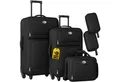 monzana Trolley, 2 Rollen, mit Netzfach Teleskopgriff Reisetasche Rollen Koffer Weichschale