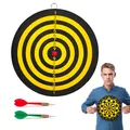 Dartspiel Dartscheibe klein 22,5 cm Zielschießen doppelseitige Rückwand für E...