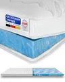 8 cm hoch - Premium Plus Gelschaum-Topper 90x210cm mit RG 50 - Hochwertiger Lyocell-Bezug - Antirutschfunktion - Umlaufendes Klimaband - Gel-Topper 90 x 210 8cm