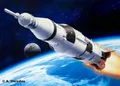 Apollo Saturn V Rocket Rakete Raumfahrt 1:144 Kunststoff Model Kit 04909 Revell