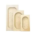 kaese-selber.de Butterformen-3er-Set, eckig, aus Ahornholz