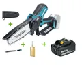 Makita DUC150Z Akku-Astsäge 18V mit Zugabe 1x Akku 3Ah Kettensäge 15cm