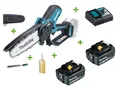 Makita DUC150Z Akku-Astsäge 18V Kettensäge 15cm Set + 2x Akku 5Ah und Ladegerät
