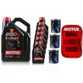 11L Motoröl Motul 8100 X-clean 5W-40 3x MANNOL Motor Flush ADDITIV inkl. Tasche