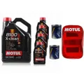 9L Motoröl Motul 8100 X-clean 5W-40 2x MANNOL Motor Flush ADDITIV inkl. Tasche