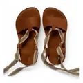 El Naturalista für Damen. 256851123005_023 Ledersandalen N5685 Satya braun (41), Wohnung, Schnürsenkel, Lässig