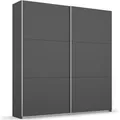 Schwebetürenschrank RAUCH "AURELIO Kleiderschrank Garderobe TOPSELLER OTTO ́s CHOICE", grau (graumetallic), B:175cm H:210cm T:59cm, Holzwerkstoff, Schränke, 3 verschiedene Ausstattungsvarianten Griffe aus Metall MADE IN GERMANY, Topseller