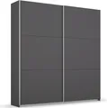 rauch Schwebetürenschrank AURELIO Kleiderschrank Garderobe TOPSELLER OTTO´s CHOICE 3 verschiedene Ausstattungsvarianten Griffe aus Metall MADE IN GERMANY, Graumetallic