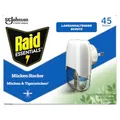 Raid Essentials Mückenstecker 45 Nächte, Elektrischer Insekten-Schutz vor Mücken & Tigermücken, mit pflanzlichen Wirkstoffen, geruchsneutral, 1er Pack (1 x 32 ml)