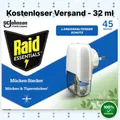 Raid Essentials Mückenstecker 45 Nächte, Elektrischer Insekten-Schutz, 1 x 32 ml