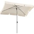 Schneider Balkonschirm Locarno 180 cm x 120 cm Natur mit Push-Up Mechanik
