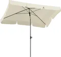 Mittelstockschirm Schneider Schirme Locarno 180 x 120 cm natur mit UV-Schutz 50+, wasserabweisende Polyesterbespannung,