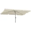Schneider Sonnenschirm Locarno, natur, 180 x 120 cm rechteckig, Gestell Stahl, Bespannung Polyester, 2.3 kg