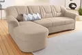 Ecksofa DOMO COLLECTION "SARAFINA 232x146cm, auch mit Federkern für noch mehr Sitzkomfort", beige (natur), B:232cm H:83cm T:146cm