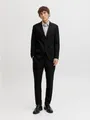 Jack & Jones Anzug JPRFRANCO Extra schmal, pflegeleicht, stilvoll mit fallendem Revers Materialmix, slim fit