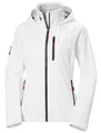 Helly Hansen Women's W Crew Hooded Jacket 2.0, White, XS