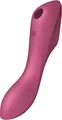  Curvy TRINITY 3 Vibrator mit Klitoris-Stimulator Red 17.7 cm