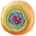 Wolle Kreativ! Lana Grossa - Cool Wool Big Color 4036 graugrün grüngelb orange