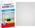tesa Insektenschutz Standard Fliegengitter Fenster ohne Bohren grau 1,1 x 1,3 m