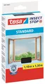 TESA STANDARD Klett-Fenster-Moskitonetz Fensternetz 1,1m x 1,3m schwarz