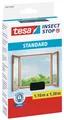 tesa Fliegengitter STANDARD für Fenster 1,10 m x 1,30 m anthrazit