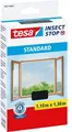 Tesa Insect Stop Fliegengitter Fenster Insektenschutz Anthrazit 110 x 130 cm