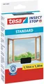 Tesa Insect Stop Fliegengitter Fenster Insektenschutz Anthrazit 110 x 130 cm