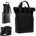 KikkaBoo CERISE Wickelrucksack, Mommy Bag, Kinderwagenbefestigungen, Große Kapazität, Tragbare Wickelunterlage, Thermotasche, Wasserfeste Tasche, Mehrzwecktasche, Schwarz