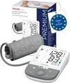 Beurer BM 53 Oberarm-Blutdruckmessgerät, made in Europe,klinisch validiert, AFib-Erkennung zur Schlaganfallprävention, Risikoindikator, Armumfänge, Datenübertragung zu Apple Health und co., Grau-Weiß
