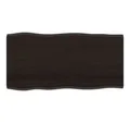 vidaXL Tischplatte Tischplatte 100x50x2 cm Massivholz Eiche Behandelt Baumkante (1 St)