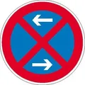 Absolutes Haltverbot rechts/links, Verkehrsschild StVO, Nr. 283-30, 42 cm StVO - Nr. 283-30