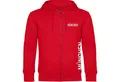 multifanshop Kapuzensweatjacke München rot - Brust & Seite - Sweat