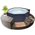 Spa Netspa Semi-Rigide Octogonal Octopus 4+2 Places 1000l 193x73cm + Mobilier - Portable Chauffage/Filtration