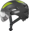 ABUS Stadthelm Hyban 2.0 ACE - Fahrradhelm mit Visier, icht und ABS-Hartschale - für Damen und Herren - Grau (titan), Größe L (56-61 cm)