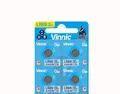 4 x Vinnic AG6 LR921 Knopf Zellen 1,5V Uhrenbatterie L921/SR920/371 im Blister