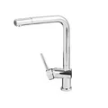 CCLIFE Wasserhahn Küche Armatur ausziehbar 360° Drehbar Küchenarmatur Spültischarmatur Einhand Edelstahl massiv Messing mit Auslauf Brause
