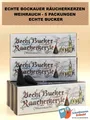 ECHTE BUCKER RÄUCHERKERZEN - 5 x WEIHRAUCH - BOCKAUER - ERZGEBIRGE RÄUCHERKEGEL